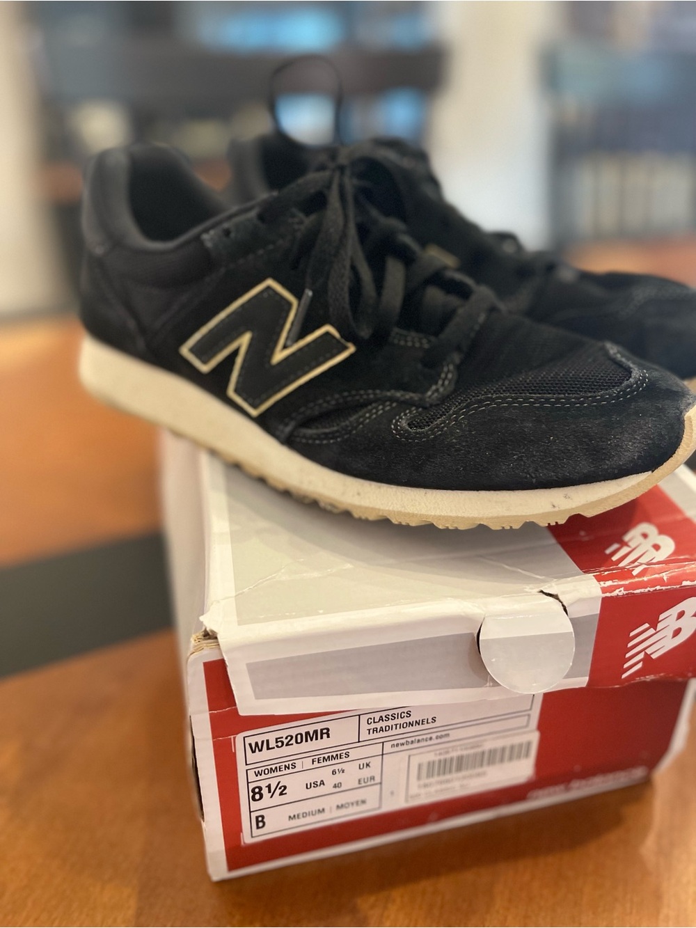 New Balance Women’s Black Classic Sneakers
